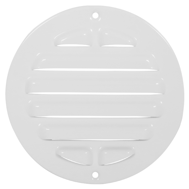 Außengitter rund 125 mm Aluminium - RAL9016