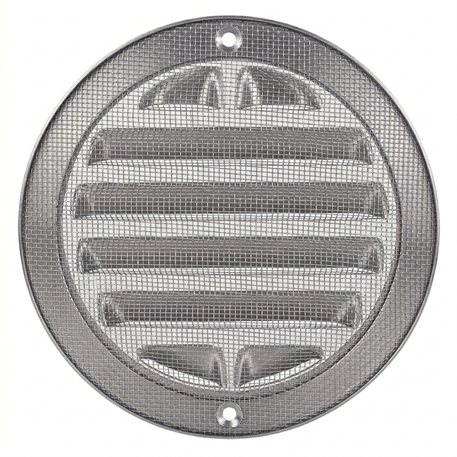 Außengitter rund 125 mm RVS304