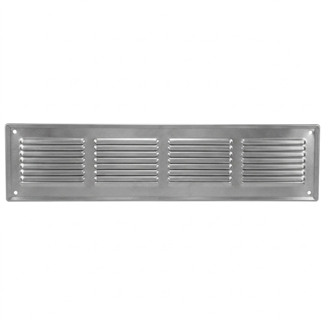 Wandgitter 400x100mm Aluminium - unbeschichtet
