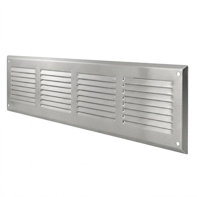 Wandgitter 400x100mm Aluminium - unbeschichtet