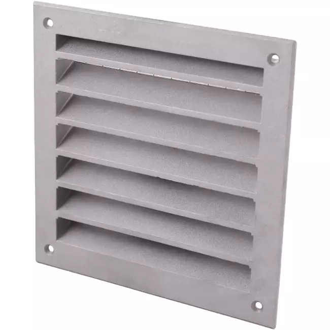 Außenwandgitter Aluminium 150x150 mm - Aluminium