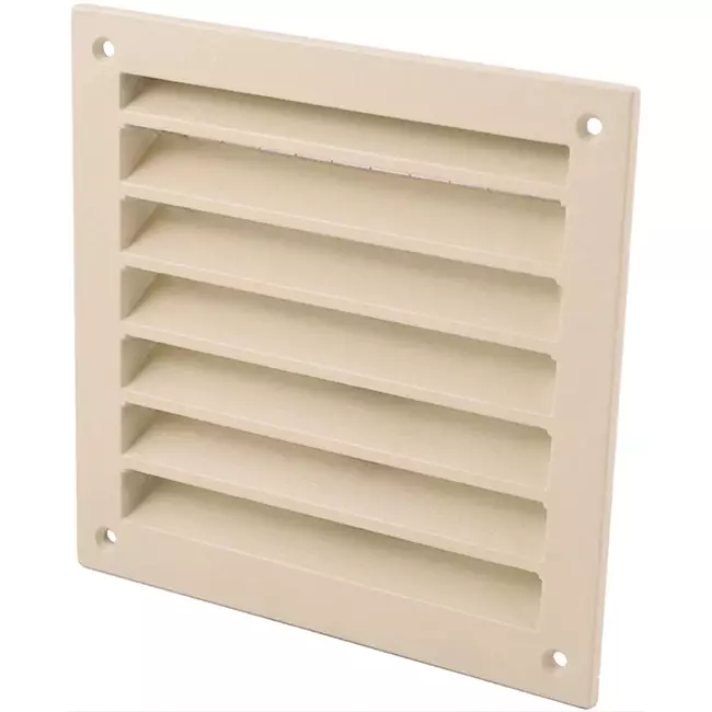 Außenwandgitter Aluminium 150x150 mm - RAL 1015