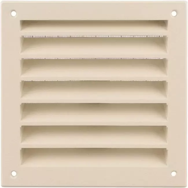 Außenwandgitter Aluminium 150x150 mm - RAL 1015