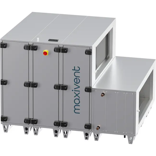 Maxivent WTW-Lüftungsgeräte mit Wärmerad, 12600 m³/h, mit DX-Wärmetauscher, horizontal rechts – RHE 12600 H ODJR T 01