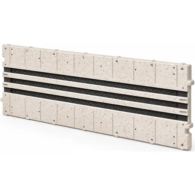 Ergovent-Zwischenstück für modulare, einsteckbare Liniengitter 1050 mm – 3 Schlitze
