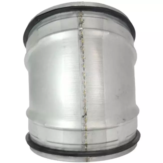 Kurzer Wickelfalz Bogen 45° Ø 125mm