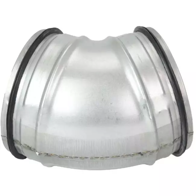 Kurzer Wickelfalz Bogen 45° Ø 125mm