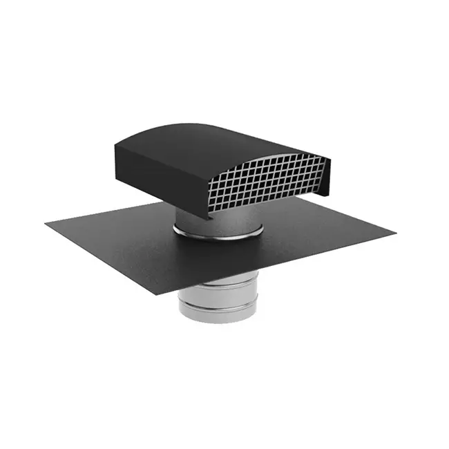 Econox CTM Dachdurchführung Ø 125 mm in Aluminium anthrazit mit Abdeckung