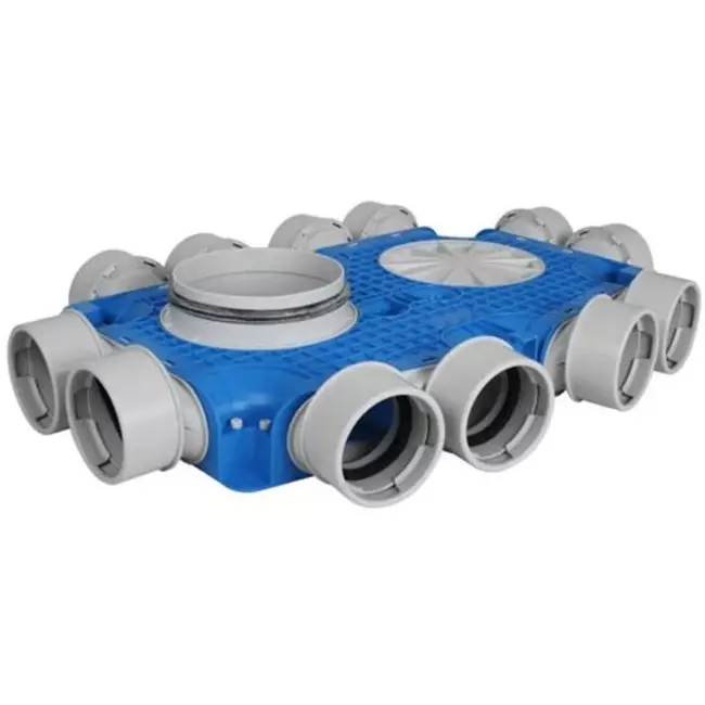 Uniflexplus Subverteilerbox 12x Ø 90 mm mit Tülle  Durchmesser 180