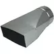 Adapter 170x80 mm auf Durchmesser 125 mm für Rohrleitungen
