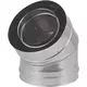 Konzentrischer Durchmesser 100 - 150 mm Biegung 45 gr I316L/I304 (D0,5/0,6) (inkl. Dichtungsgummi Innenrohr)