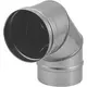 Ofenrohr Ø 550 mm Edelstahl einwandig gebogen 87°