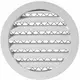 Gitter aus Aluminiumlegierung Ø100 weiß - MRA100W - RAL9016