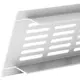 Sockelgitter Aluminium Weiß 500x80mm RA850