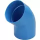 Wavin Ventiza 45 Grad Bogen PVC rund mit Durchmesser 80 mm M/S