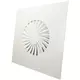 Drallauslass mit festen Lamellen 500mm quadratisch - SWS 500 RAL 9016