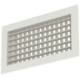 Doppeltes verstellbares Wandgitter aus Aluminium - mit Reibungsfedern - 200x200 mm - RAL 9010