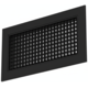 Aluminium Wandgitter mit festem Gitter - mit Reibungsfedern - 400x300 mm - RAL 9005