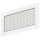 Aluminium Wandgitter mit festem Gitter - mit Reibungsfedern - 600x150 mm - RAL 9016