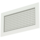 Aluminium Wandgitter mit festem Gitter - mit Reibungsfedern - 300x150 mm - RAL 9010