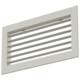 Einfach verstellbares Wandgitter aus Aluminium mit Dämpfer - mit Reibungsfedern - 300x100 mm - RAL 9010