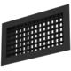 Doppeltes verstellbares Wandgitter aus Aluminium - mit Reibungsfedern - 200x100 mm - RAL 9005
