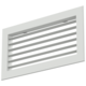 Einfach verstellbares Wandgitter aus Aluminium mit Dämpfer - mit Reibungsfedern - 400x100 mm - RAL 9016