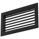 Einfach verstellbares Wandgitter aus Aluminium - mit Reibungsfedern - 400x300 mm - RAL 9005