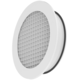 Rundes Wandgitter aus Aluminium mit festem Gitter - 630 mm - RAL 9003