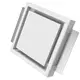 Ergovent rahmenloses verputzbares Ventiel - Quadratisch - 100 mm