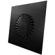 Dralldurchlass mit feststehenden Lamellen 400mm quadratisch - SWS 400 RAL 9005 30% Glanz