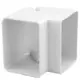 ClimaConnect Außenbogen für Montageschacht 100 mm - RAL 9010