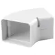 ClimaConnect 45° Flachbogen für Montageschacht 75 mm - RAL 9010