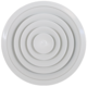 Deckendiffusor rund mit festem Muster Ø 300 mm - RAL9010