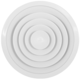 Deckendiffusor rund mit festem Muster Ø 250 mm - RAL9016