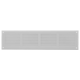 Wanddurchlass 400x100mm Aluminium - RAL9016