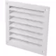 Außenwandgitter Aluminium 150x150 mm - RAL 9016