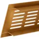 Aluminium-Sockelgitter – gebürstetes Kupfer, L = 400 mm × H = 100 mm – RA1040G