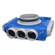 Vent-Axia Uniflexplus Unterverteiler mit seitlichem Anschluss 12 x Ø69mm mit Ø125mm Tülle