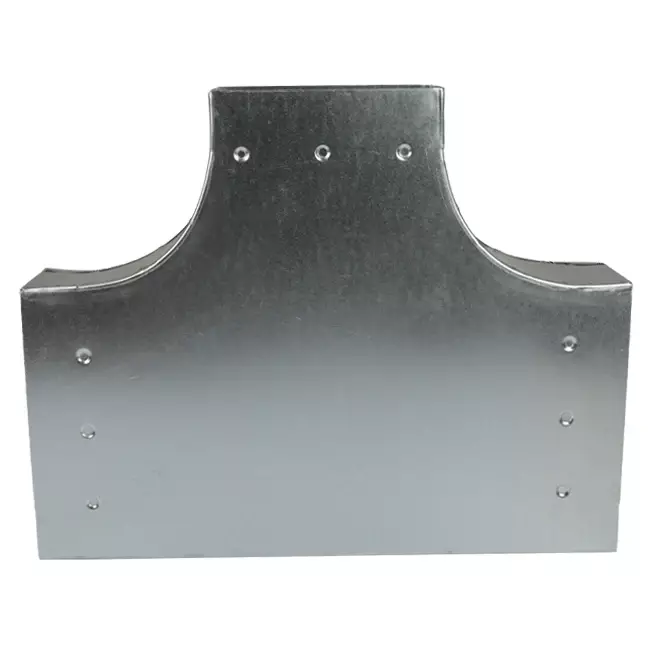 T-Stück 90 Grad 220x80 mm - 170x80 mm für Rohrleitungen