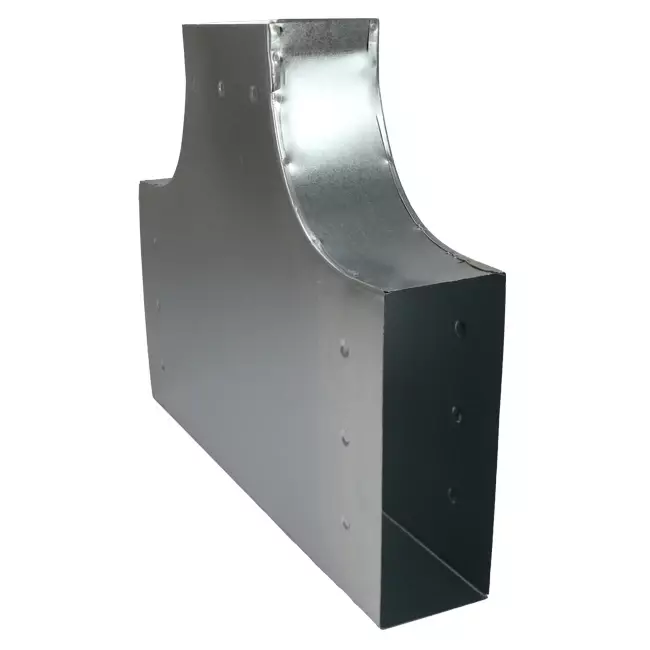 T-Stück 90 Grad 220x80 mm - 170x80 mm für Rohrleitungen
