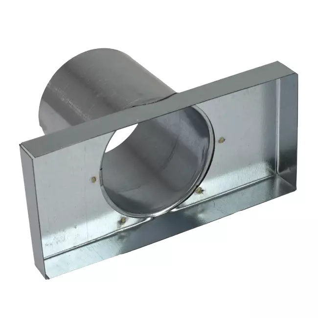 Deckel 170x80 mm mit Anschlussdurchmesser 80 mm für Abgasrohr