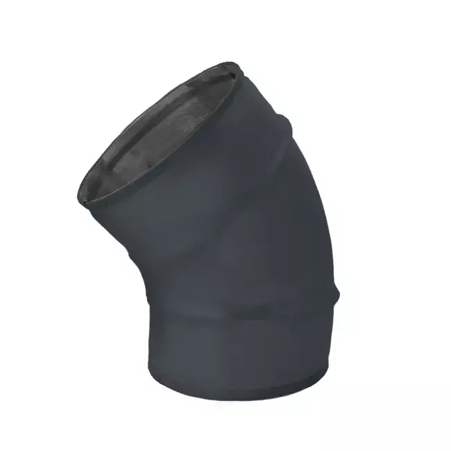 Wickelfalz Bogen 45° Ø 100mm - maßgeschneidert RAL7016