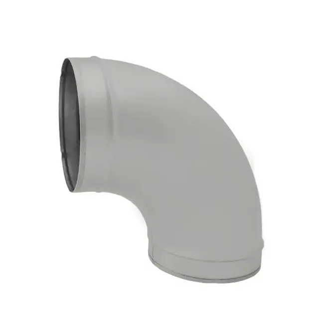 Wickelfalz Bogen 90° Ø 125mm - maßgeschneidert RAL7035