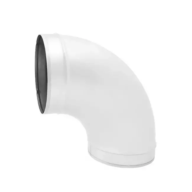 Wickelfalz Bogen 90° Ø 160mm - maßgeschneidert RAL9010