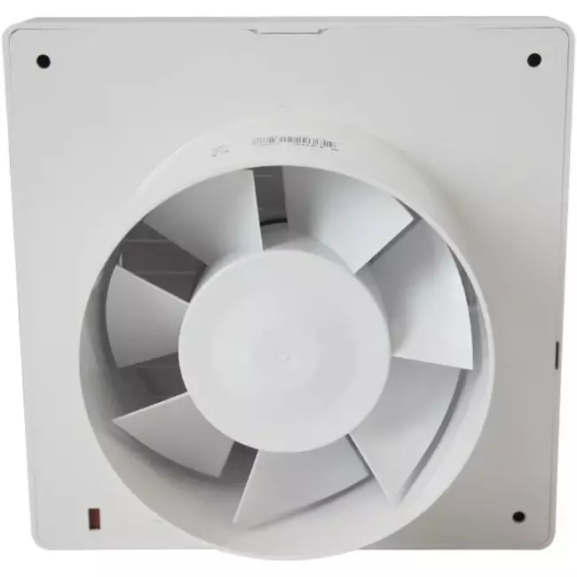 Badezimmerventilator Ø 120 mm, weiß, mit automatischer Absperrklappe und Zeitschaltuhr – Luxusmodell X120ZT