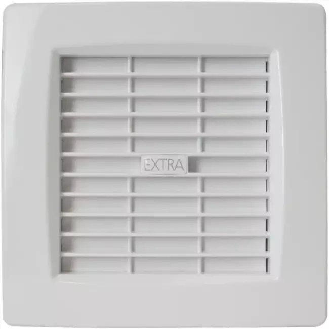 Badezimmerventilator Ø 120 mm, weiß, mit automatischer Absperrklappe und Zeitschaltuhr – Luxusmodell X120ZT