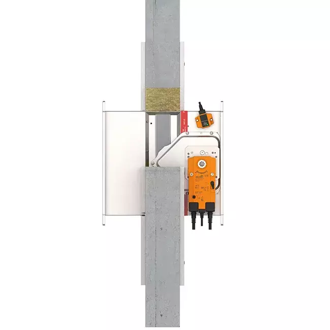 Rechteckiger Stellantrieb für Brandschutzklappen 24V - E-FD25 800x200 M24 S