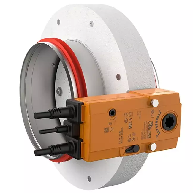 Brandschutzklappe rund kompakt 315 mm Servomotor 24V - E-FDC DD M24 D315