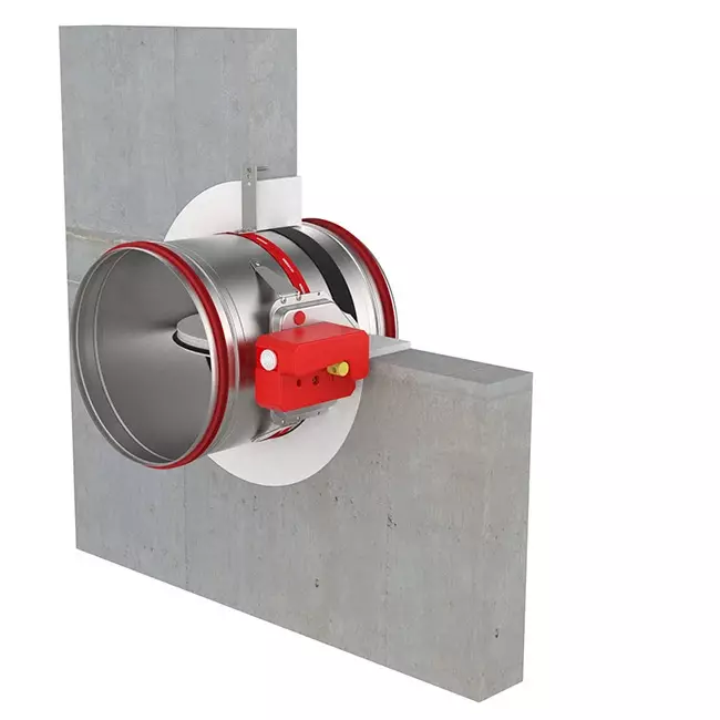 Brandschutzklappe rund 450 mm manuell betätigt - E-FDC40 D450 R